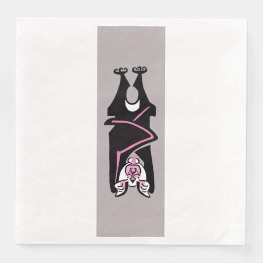 Spooky BAT - Halloween Servet (Voorkant)