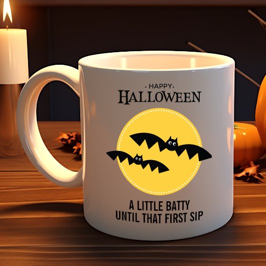 Spooky Bats  Halloween Koffiemok