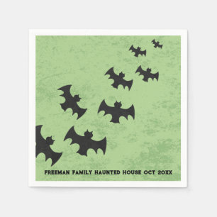 Spooky Bats Halloween Party Napkins Servet