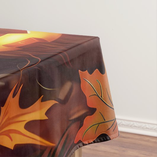 Spooky Bichon Frise Halloween heks en pompoen Tafelkleed (Voorbeeld)