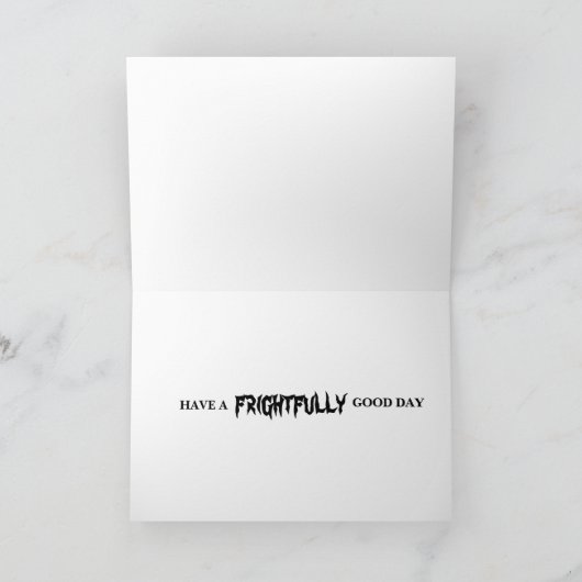 Spooky Birthday Bash Kaart (Binnen)