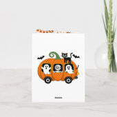 Spooky Birthday Invitation Editable Digital Down (Achterkant)