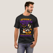 Spooky Biscuits Club Cat Halloween Funny Baking T-shirt (Voorkant volledig)