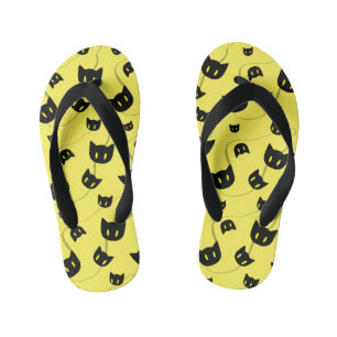 Spooky Black Cat Halloween Kind Teenslippers