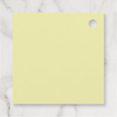 Spooky Black Cat op Picket Fence Bedankjes Labels (Achterkant)