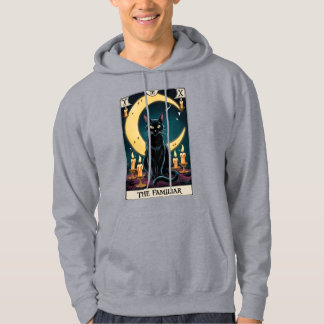 Spooky Black Cat Tarot Kaart Hoodie