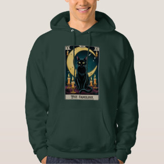 Spooky Black Cat Tarot Kaart Hoodie