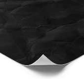 SPOOKY BLACK CRINKLED WRINKLED PAPIERTEXTURE TEMPL POSTER (Hoek)