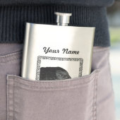 Spooky Black Crow Raven Face Heupfles (Voorbeeld)