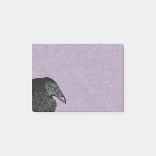 Spooky Black Crow Raven Face Post-it® Notes (Voorkant)
