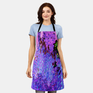 Spooky Black en Crimson Lily Garden Landscape Schort