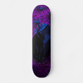 Spooky Black Material Roos, Black Spiers Skateboard (Voorkant)