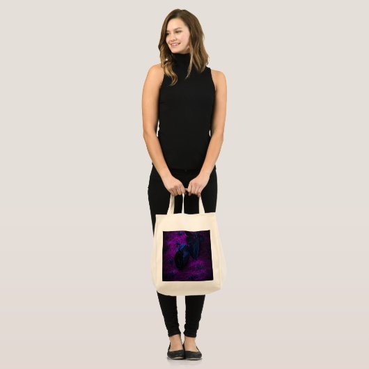 Spooky Black Material Roos, Black Spiers Tote Bag (Voorkant (model))
