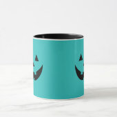Spooky blauwgroen Jack o lantaarn pompoen Hallowee Mok (Midden)
