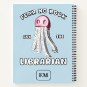 Spooky boek Vraag de bibliothecaris schets (Achterkant)