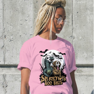 Spooky Boo Bros Mannen T Rex Retriever Shirt