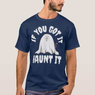 Spooky Boo Cat Ghost, als je het hebt, is het grap T-shirt