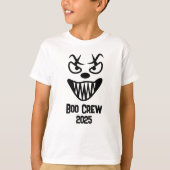 Spooky Boo Crew Halloween 2025 party group fun T-shirt (Voorkant)