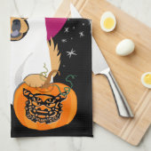 SPOOKY BOO-DOG - Keukenhanddoeken (Quarter Fold)