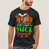 Spooky Boo Halloween Animal Duck Giftidea T-shirt (Voorkant)