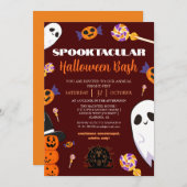 Spooky Boo Haunted house Halloween bash party Kaart (Voorkant / Achterkant)