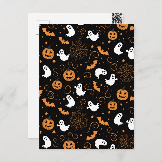 Spooky Boo-tiful Night Feestdagenkaart (Voorkant / Achterkant)