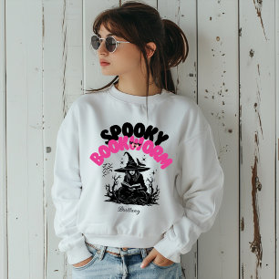Spooky Bookworm Gepersonaliseerde Naam Halloween G Trui