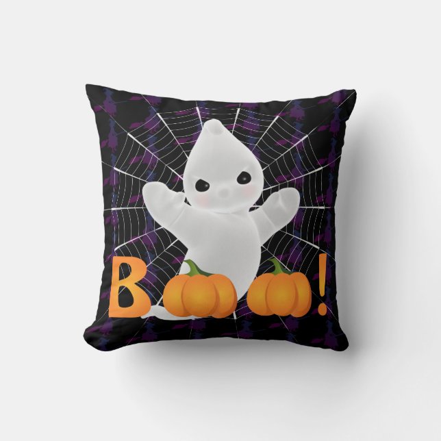 Spooky Booo Kussen (Voorkant)