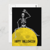 Spooky BOOO van de maan! Briefkaart (Voorkant / Achterkant)