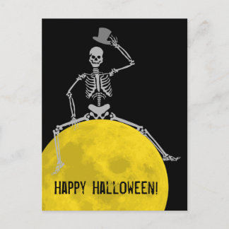 Spooky BOOO van de maan! Briefkaart