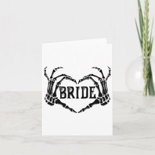 Spooky Bride Skeleton Hands Verloving Wedding Hal Kaart