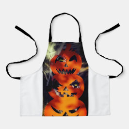 Spooky Bright Jack-O-Lantern All-Over Print Schort