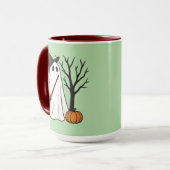 Spooky But Adorable | Cute Ghost Halloween Mug (Devant gauche)