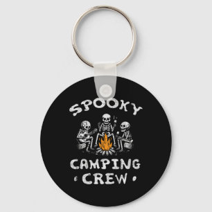 Spooky Camping Crew Halloween Camping Skeleton Cam Sleutelhanger