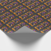 Spooky Cane Corso Hond Halloween Heks en Pompoen Cadeaupapier (Hoek)