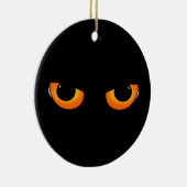 Spooky Cat Eyes Keramisch Ornament (Rechts)