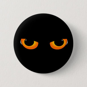 Spooky Cat Eyes Ronde Button 5,7 Cm