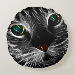 Spooky Cat Feline Soul Spirit Animal Sierkussen Rond Kussen