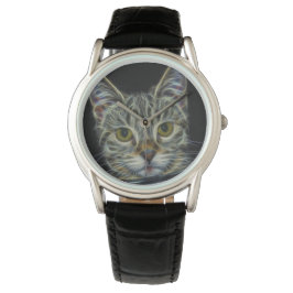 Spooky Cat Feline Soul Spirit Animal Watch Horloge