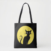 Spooky Cat met spin-Canvas tas (Voorkant)