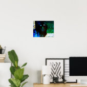 Spooky Cat Poster (Thuiskantoor)