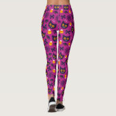 SPOOKY CATS EN CANDY CORN HALLOWEEN LEGGINGS (Achterkant)