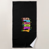 Spooky Checkered Halloween Strandlaken (Voorkant)