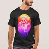 Spooky Chef Ghost Ice Cream Halloween Funny Mannen T-shirt (Voorkant)