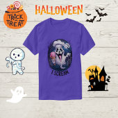 Spooky Chef Ghost Ice Cream Halloween Funny Mannen T-shirt