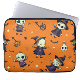 Spooky Chic Halloween kussen - angstaanjagend fees Laptop Sleeve