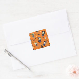Spooky Chic Halloween kussen - angstaanjagend fees Vierkante Sticker