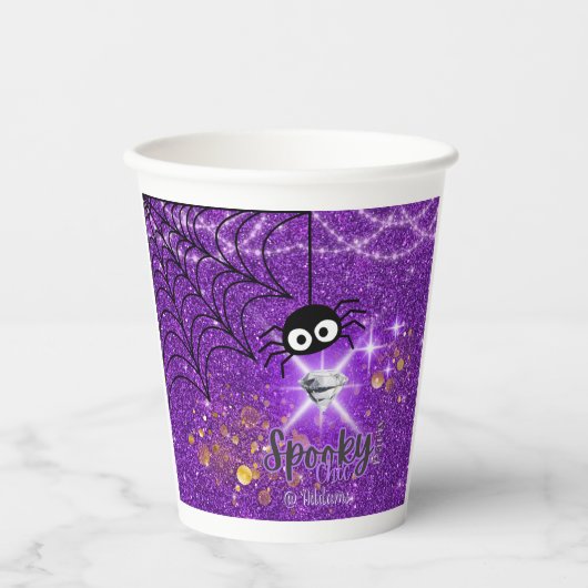 Spooky Chic Halloween Party Paper Cup Papieren Bekers (Voorkant)