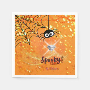 Spooky Chic Halloween Party Papier servet