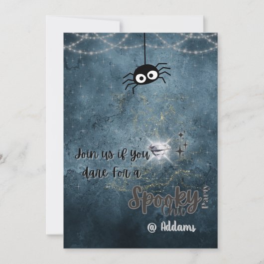 Spooky Chic Halloween Party Uitnodiging (Voorkant)